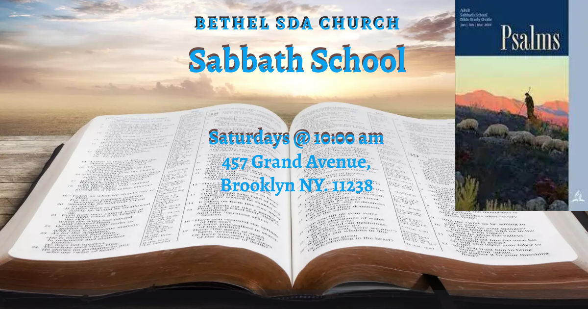 1stQ SABBATH SCHOOL 2 Made with PosterMyWall